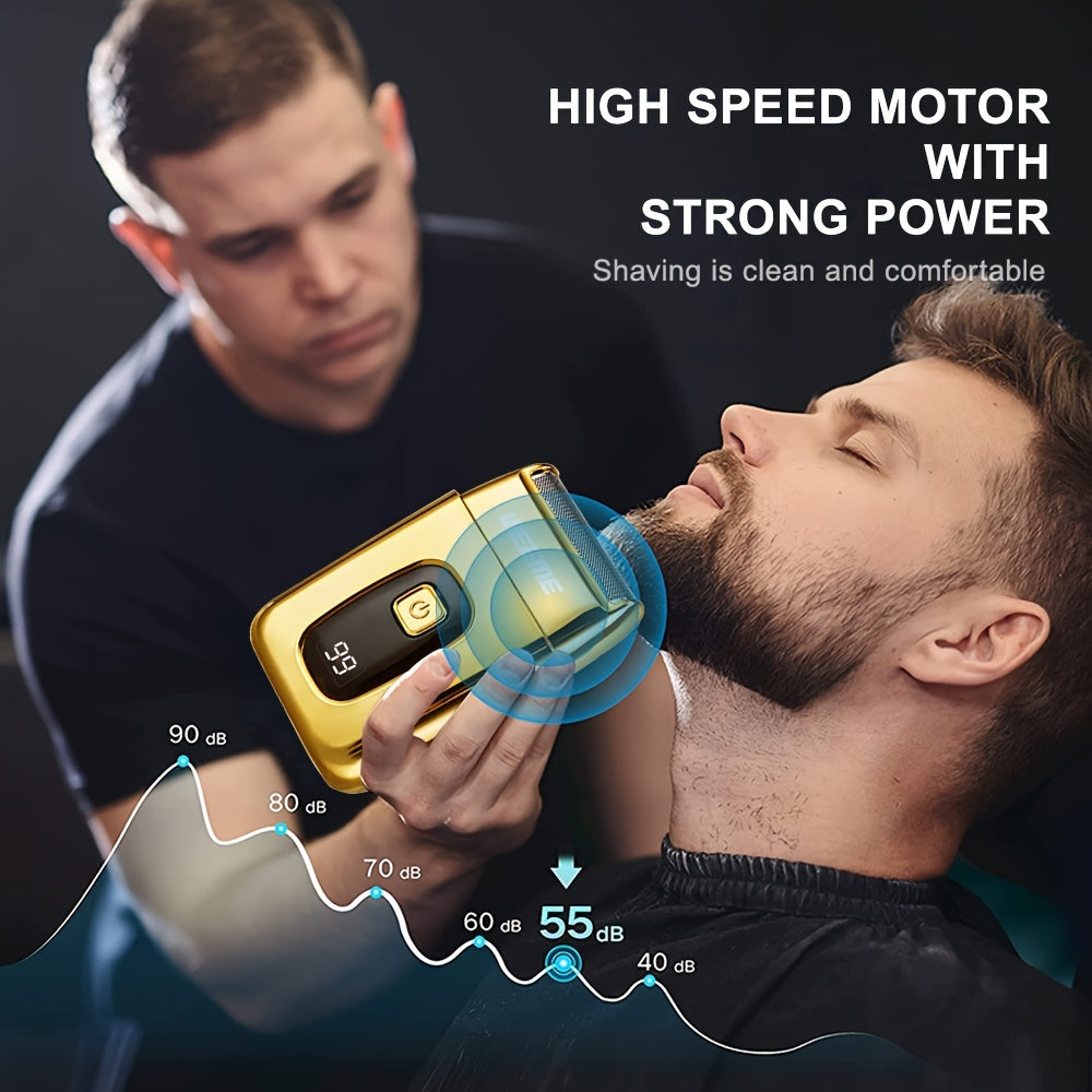 Golden Hair Cutting Three-Piece Set, Men'S Grooming Kit