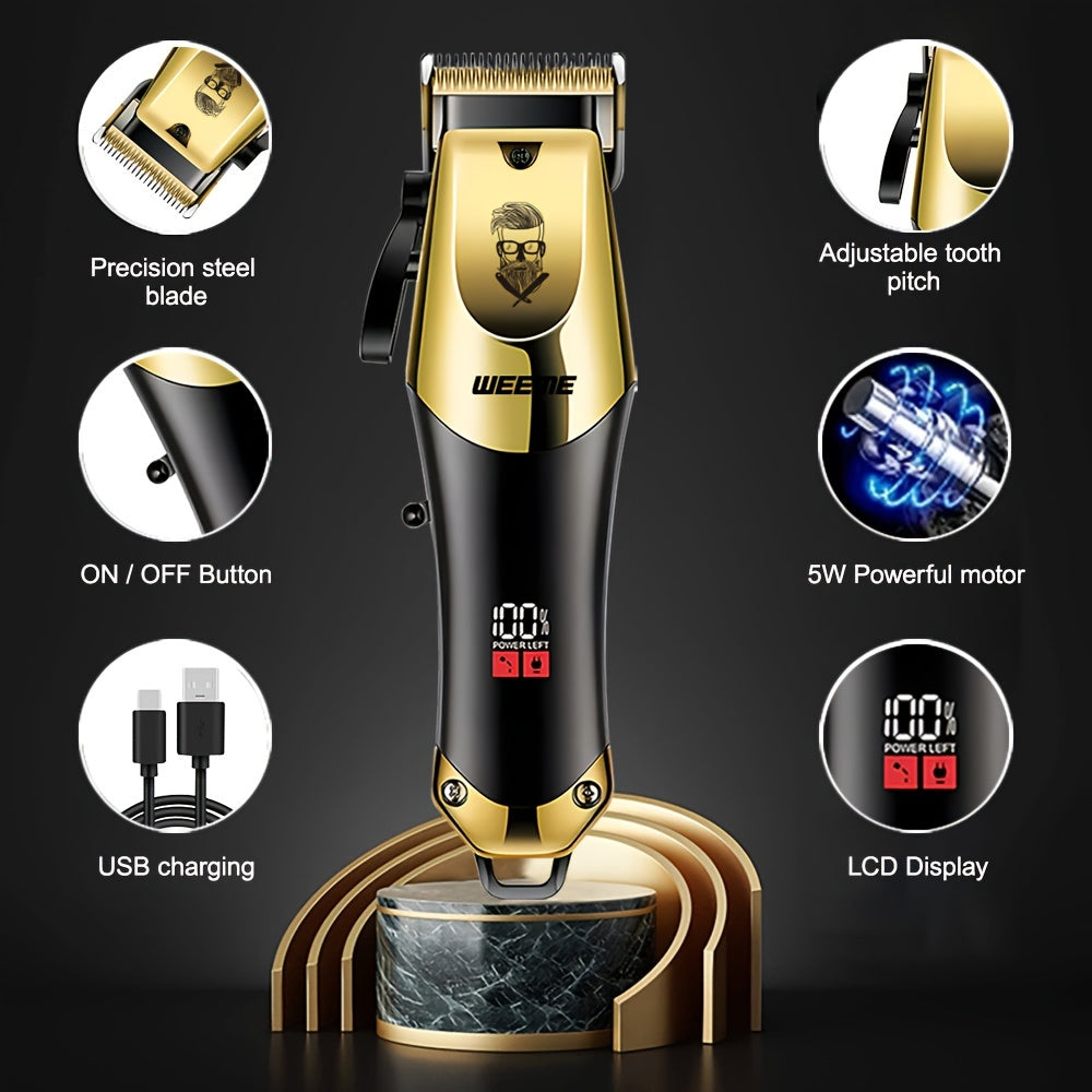 Golden Hair Cutting Three-Piece Set, Men'S Grooming Kit